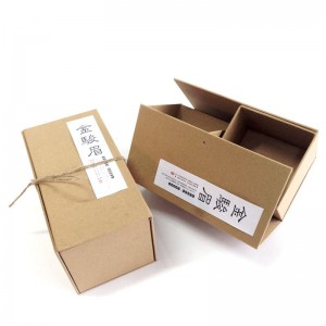 custom starren kraftpapier box für teebeutel verpackt